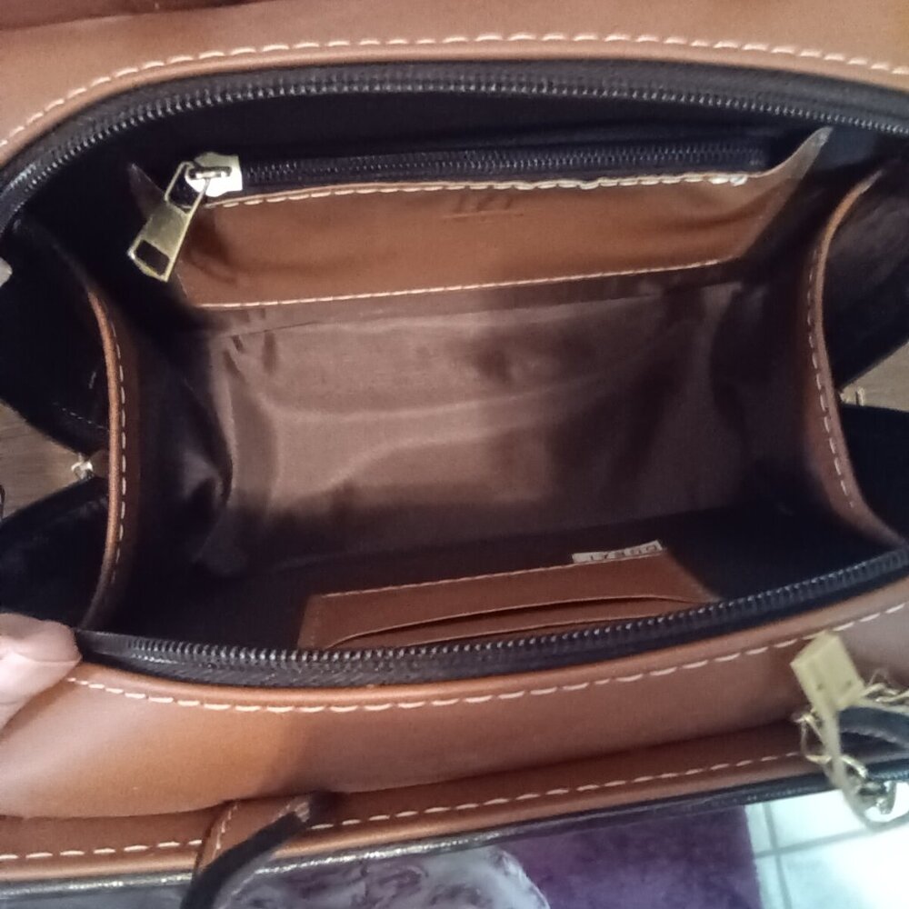 Artisan Brown Embroidered Handbag by Artesanal Mexico - Picture 8 of 8